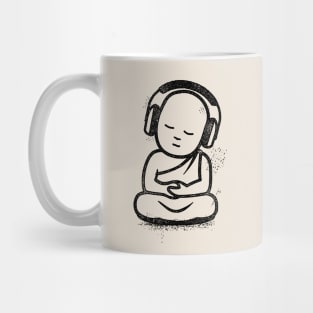 Buddha Headphones - Buddhist Monk DJ Mug